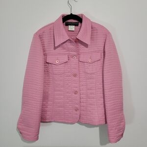 HARVE BENARD BY BENARD HOLTZMAN WOMEN'S QUILTED JACKET SIZE 14 PETITE